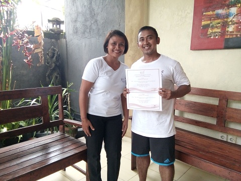 Reeva Bali Spa School Student